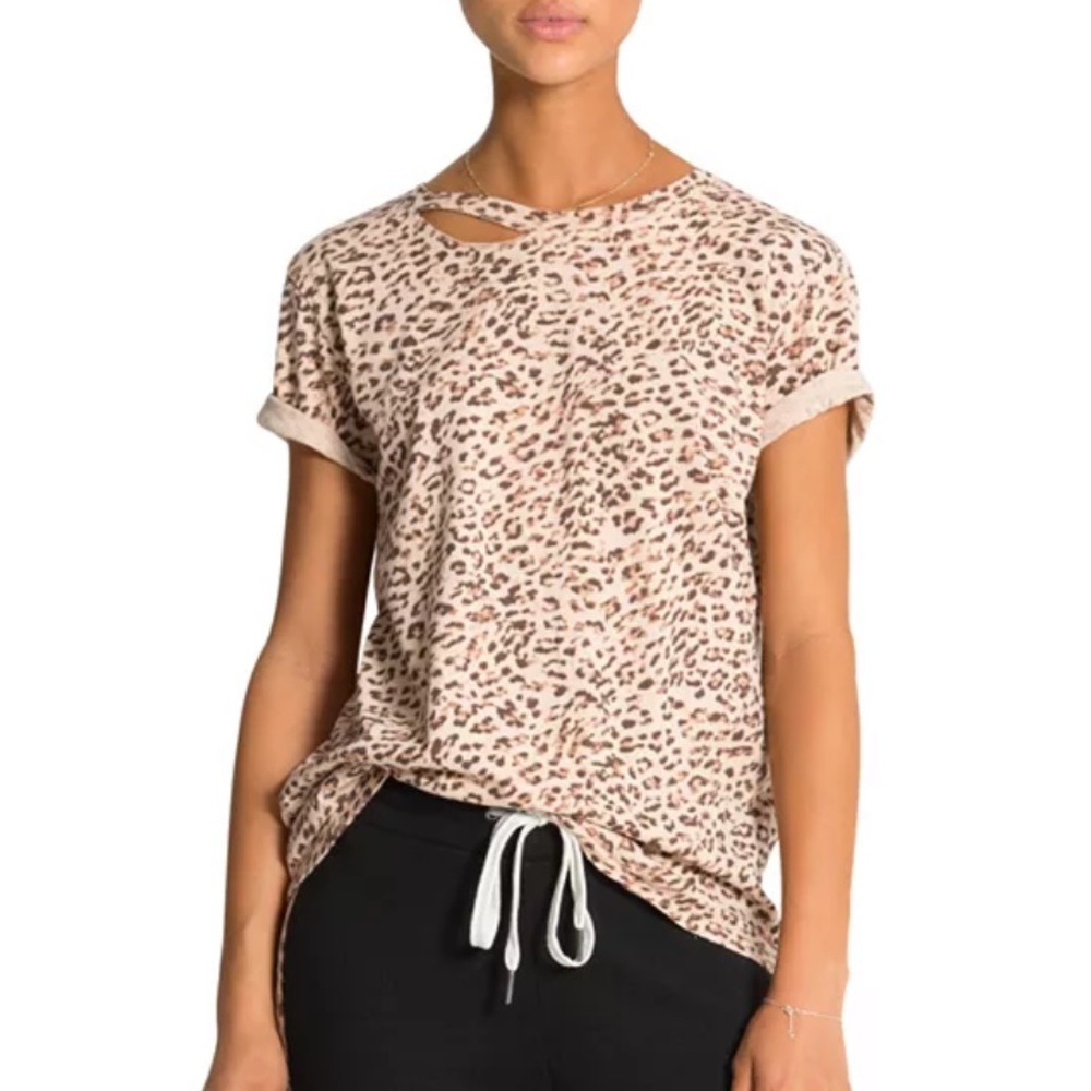 N:Philanthropy NWT Harlow Cotton Leopard Print Tee